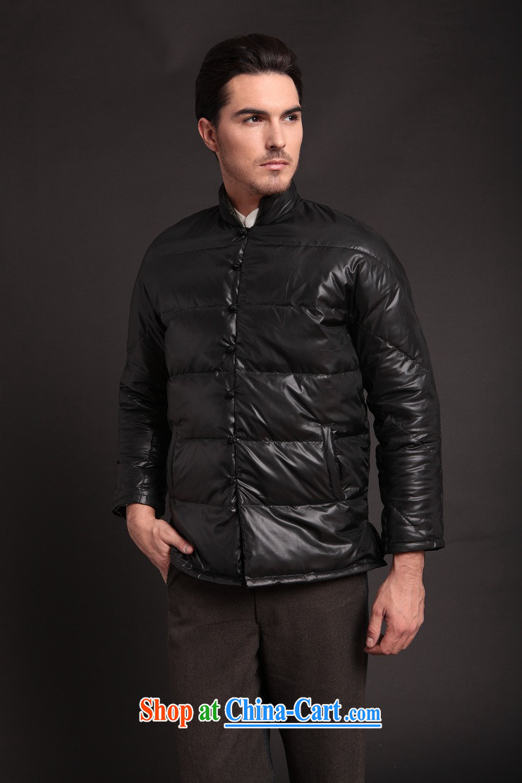 Fujing Qipai Tang Chinese high-end down jacket casual stylish short jacket high quality Chinese men and replace the snap-up collar down jacket winter clothing 284 black M pictures, price, brand platters! Elections are good character, the national distribution, so why buy now enjoy more preferential! Health
