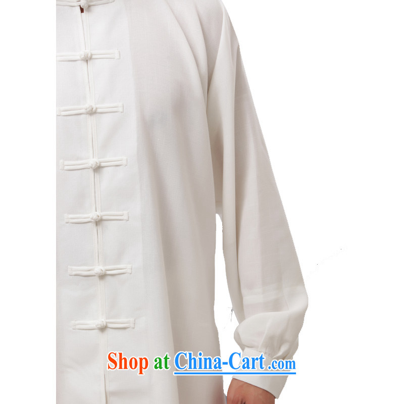Charlene this cabinet from the middle-aged and older men's summer National wind Chinese Kung Fu relaxed the father exercises his tai-chi Kit Package - Tai Chi uniform white long-sleeved 4 XL, Charlene this pavilion, shopping on the Internet