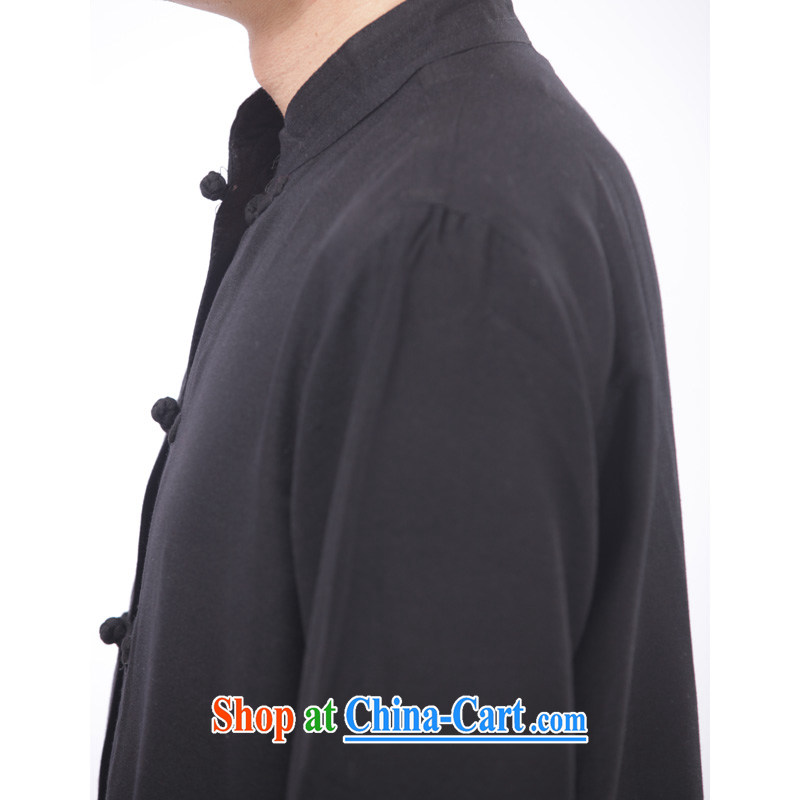 Charlene this pavilion and load fall very casual sports national costumes Chinese Kit Tai Chi practitioners serving morning exercise clothing - Flat long-sleeved Kit black long sleeved 4 XL, Charlene this pavilion, and, shopping on the Internet