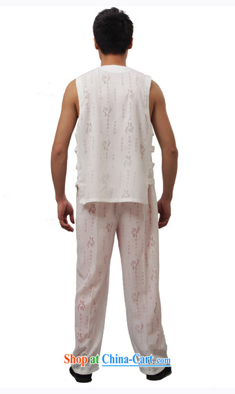 Yan Shu in older men's kung fu with summer traditional Chinese exercise clothing sleeveless vest V collar vest, shoulder Package - well field vest Kit white short-sleeved 4 XL pictures, price, brand platters! Elections are good character, the national distribution, so why buy now enjoy more preferential! Health