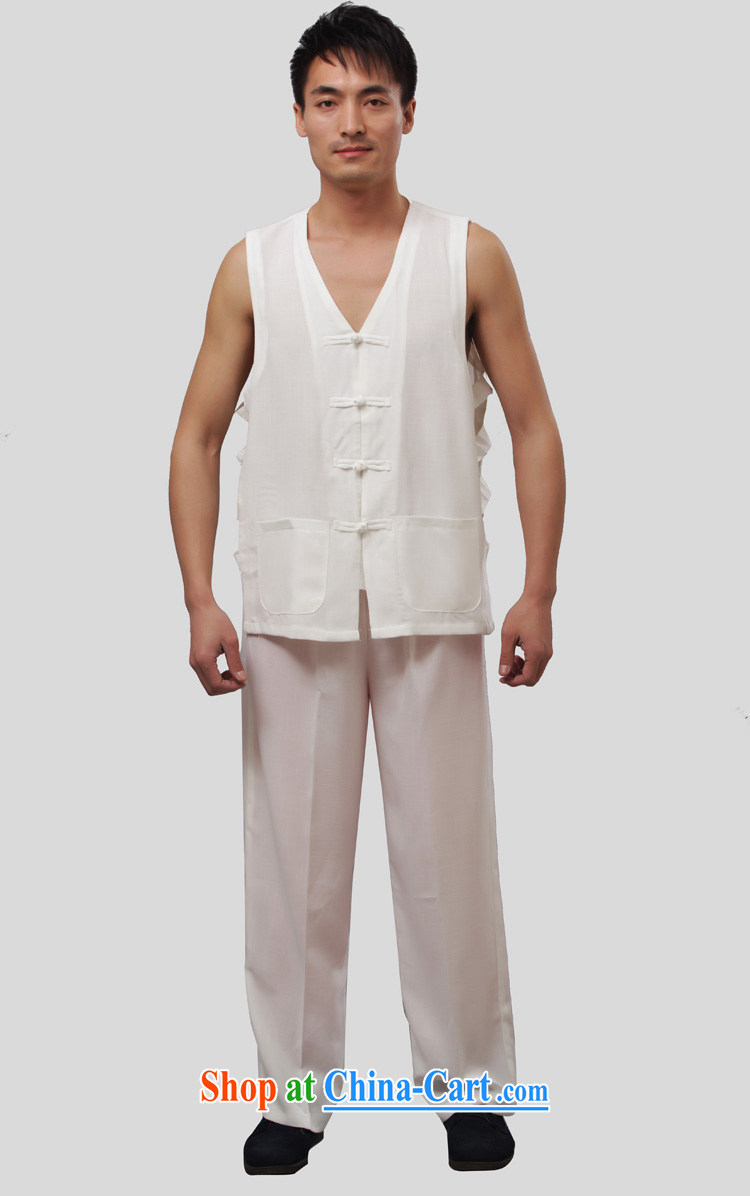Yan Shu Tang pavilion in older men and summer wear traditional dress V collar-tie father exercises a vest Kit vest, shoulder-plane A Package white short-sleeved 4 XL pictures, price, brand platters! Elections are good character, the national distribution, so why buy now enjoy more preferential! Health