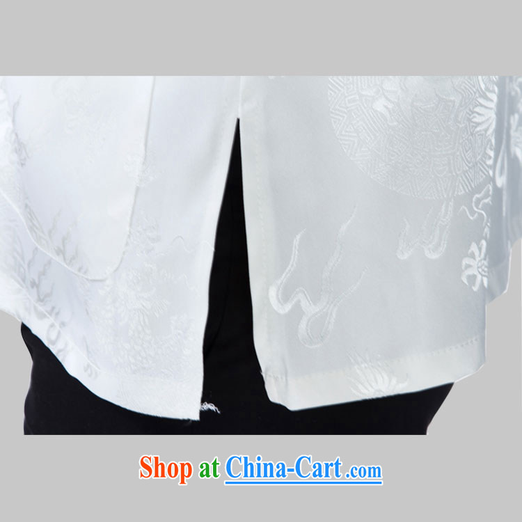 Yan Shu in older men , for the charge-back short-sleeved T-shirt Chinese traditional dress father relaxed T-shirt half sleeve - Wen Dragon beige short-sleeved 4 XL pictures, price, brand platters! Elections are good character, the national distribution, so why buy now enjoy more preferential! Health