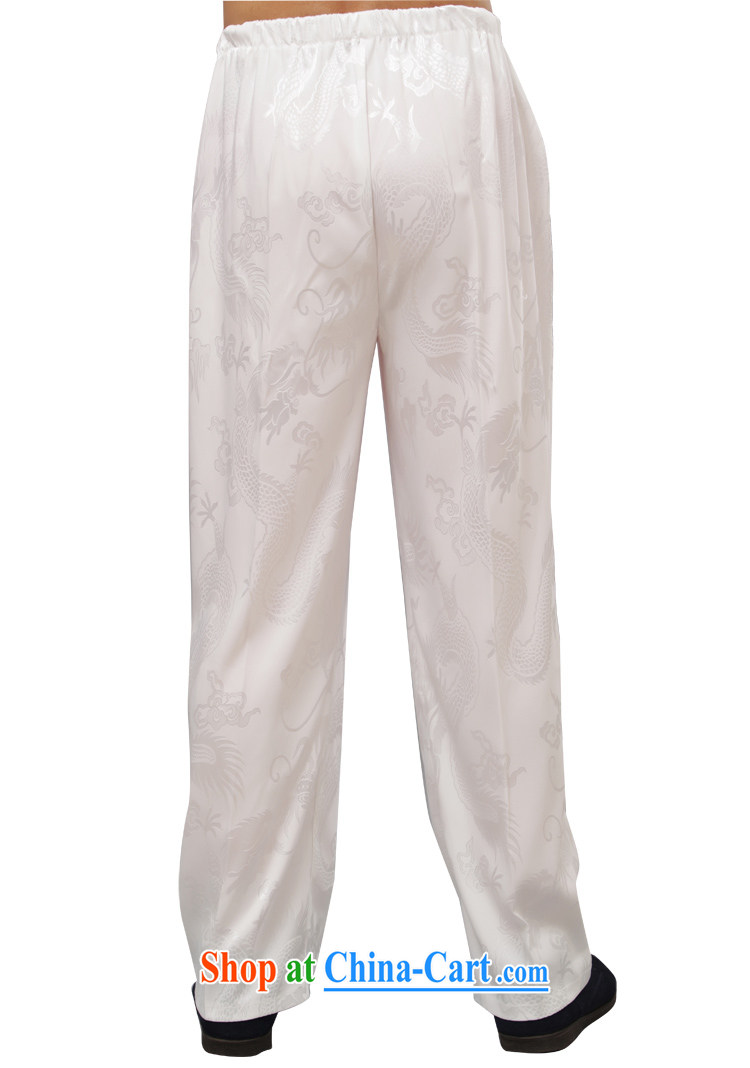 Yan Shu GE older men and fall with Tang pants traditional national dress Elasticated waist high sports pants exercise clothing - Large Dragon pants beige 4 XL pictures, price, brand platters! Elections are good character, the national distribution, so why buy now enjoy more preferential! Health