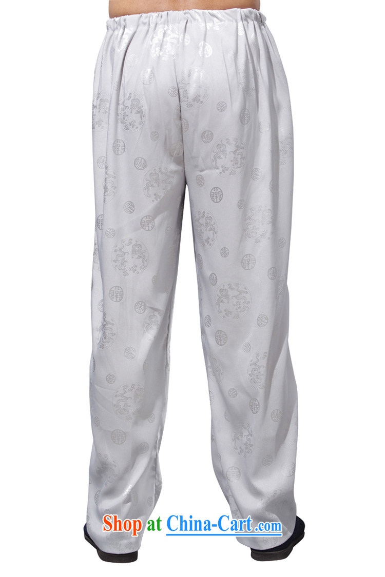 Yan Shu in older men's autumn pants traditional national costume jogging pants casual relaxed Elasticated waist trousers - a long pants white 4XL pictures, price, brand platters! Elections are good character, the national distribution, so why buy now enjoy more preferential! Health