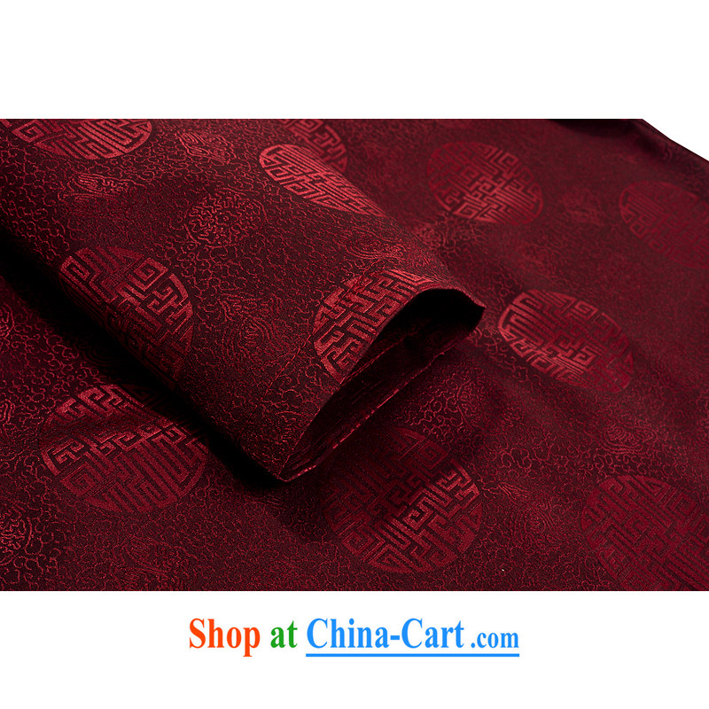 Hot Spring 2015 with new products, the BMW China wind long-sleeved Chinese silk men's T-shirt T shirts stylish Tang service shirt red XXXL, law, and, on-line shopping