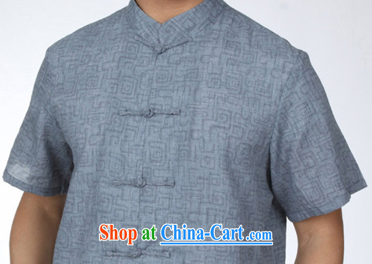 The Dili, Mr Rafael Hui, Mr Tang is cool and comfortable, breathable short-sleeved Chinese men and a short-sleeved, older men's casual shirt A - 2 gray-green 170 pictures, price, brand platters! Elections are good character, the national distribution, so why buy now enjoy more preferential! Health