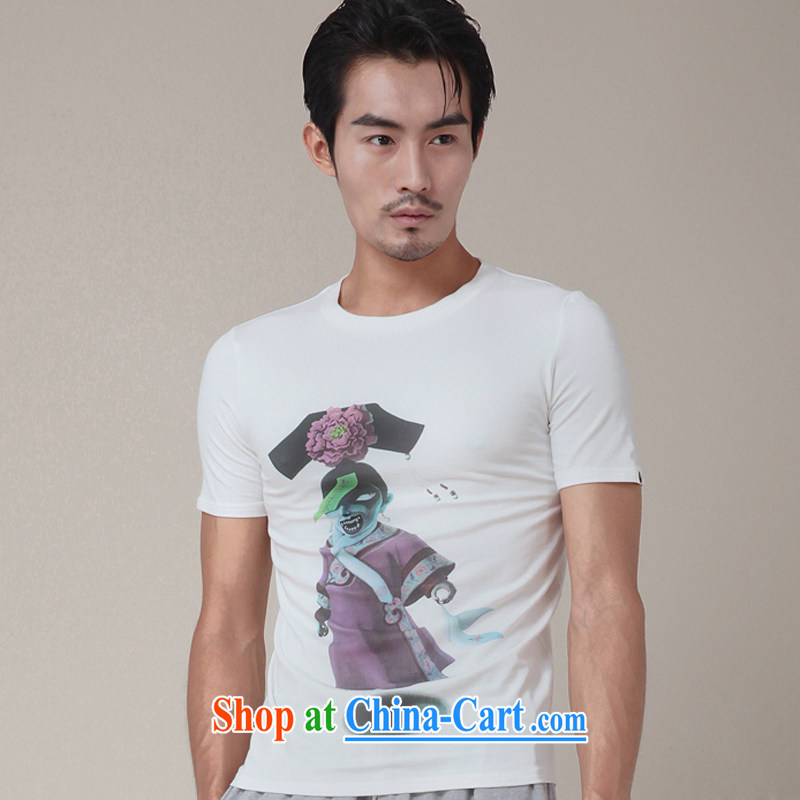 Fujing Qipai Tang culture T-shirt monster stamp lovers T shirts Chinese zombies pattern animation original short-sleeved male and non-mainstream personality TEE 340 zombie Princess XL