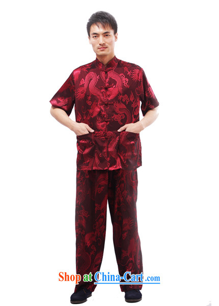Yan Shu in older men and kung fu with summer liberal movement with National wind dress kit, for morning exercise clothing - Large Dragon short sleeve black 4XL pictures, price, brand platters! Elections are good character, the national distribution, so why buy now enjoy more preferential! Health