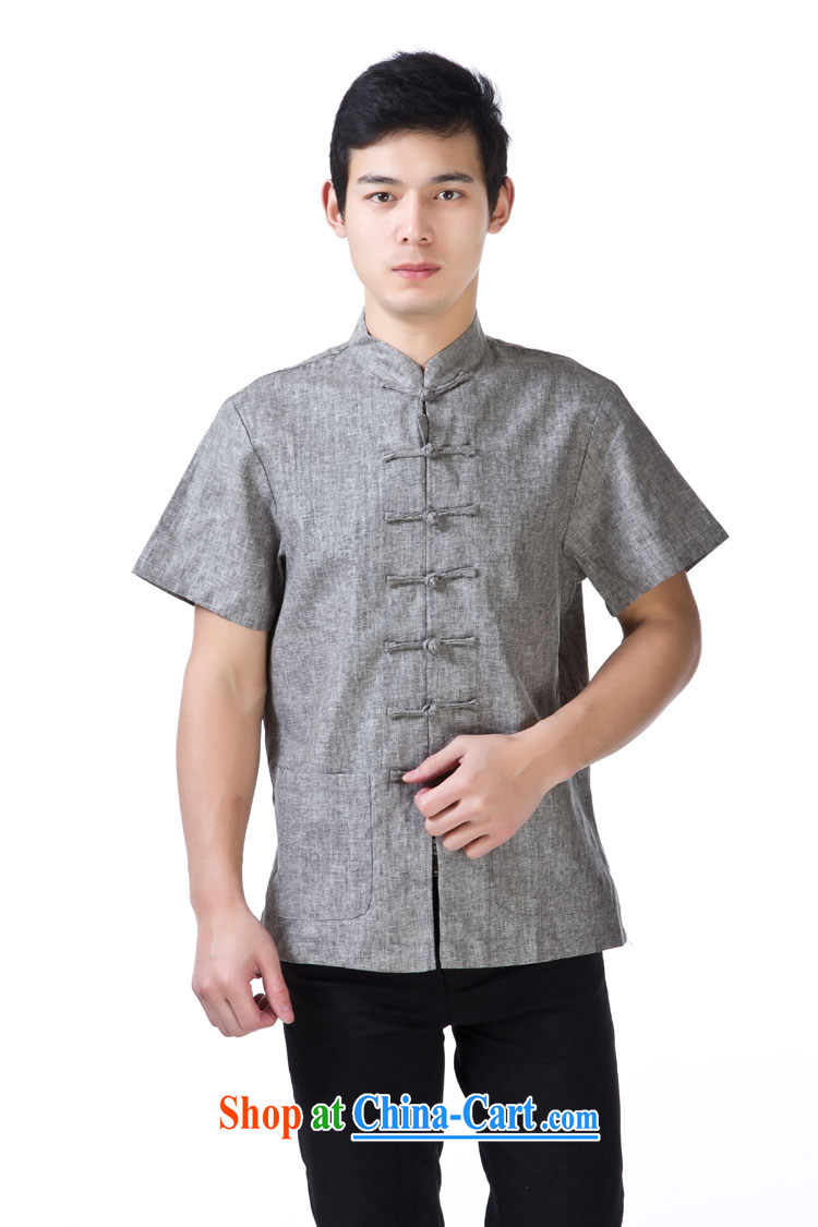 Yu-na this cabinet men's summer, older Chinese, for the charge-back short-sleeved T-shirt loose breathable cotton half sleeve old muslin nation - old muslin short light gray 4 XL pictures, price, brand platters! Elections are good character, the national distribution, so why buy now enjoy more preferential! Health