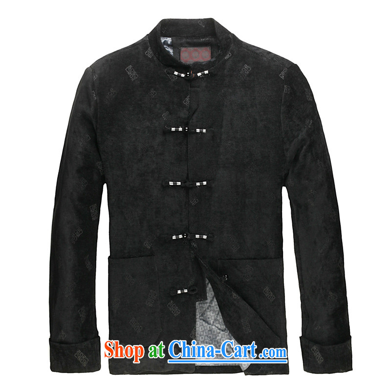 2015 spring new products, the Po Man Tang jackets and cotton thick leisure Chinese men and Chinese, for Tang black XXXL