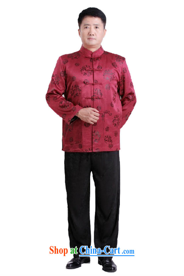 Her cabinet this new, older male Tang with autumn and winter, with collar-tie casual shirt holiday dress loose long-sleeved jacket - 0991 wine red Click 4 XL pictures, price, brand platters! Elections are good character, the national distribution, so why buy now enjoy more preferential! Health