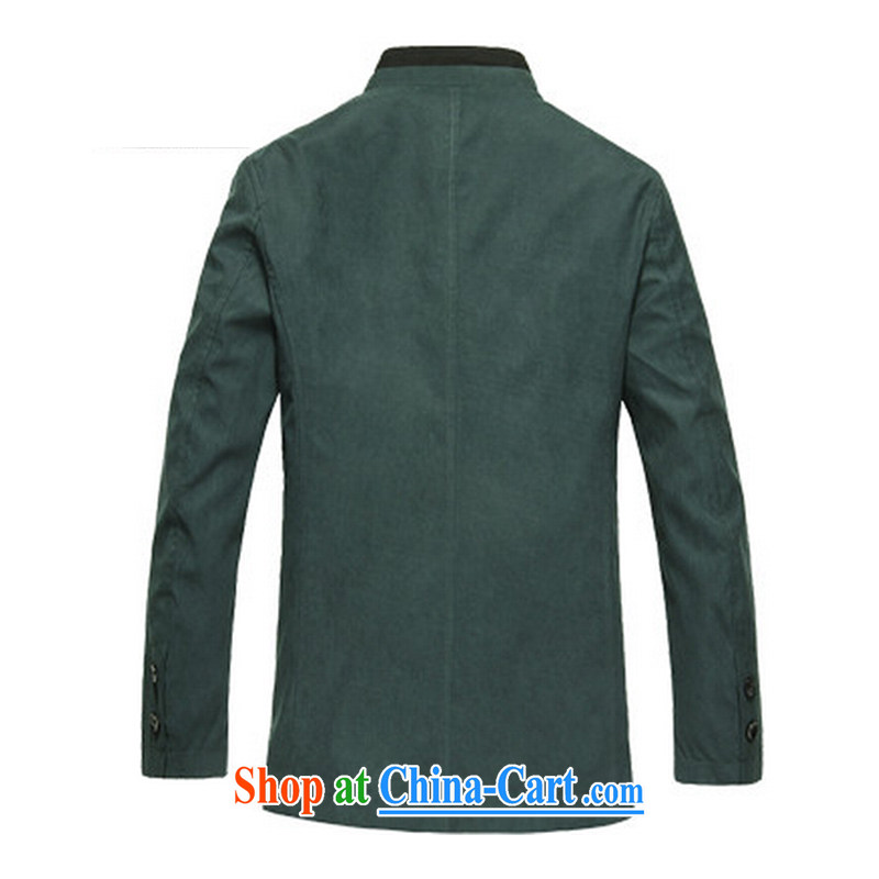 Wei, Jin grace autumn 2014 the new male Tang jackets Tang fitted suit jacket coat men's China wind jacket 6611 Peacock Blue XXL, Wei, Jin statesmanship, shopping on the Internet