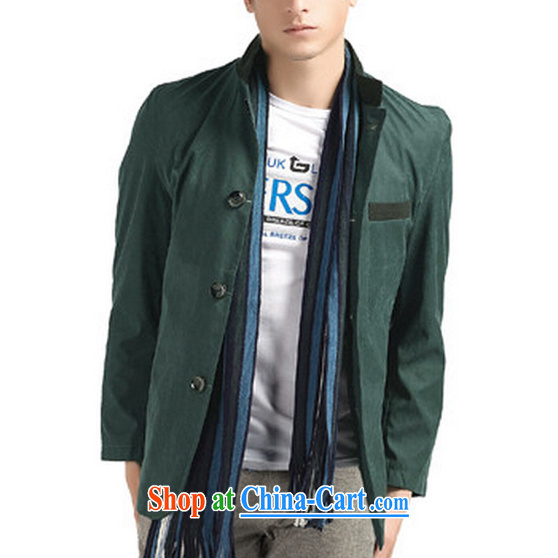 Wei, Jin grace autumn 2014 the new male Tang jackets Tang fitted suit jacket coat men's China wind jacket 6611 Peacock Blue XXL, Wei, Jin statesmanship, shopping on the Internet