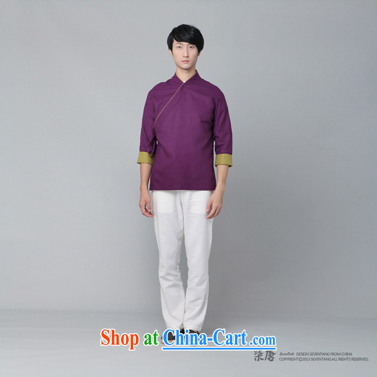 Fujing Qipai Tang improved the service men's cotton the Chinese nation and Chinese wind style kungfu shirt exercises a tight comfortable cynosure autumn new t-shirt 390 white XL pictures, price, brand platters! Elections are good character, the national distribution, so why buy now enjoy more preferential! Health