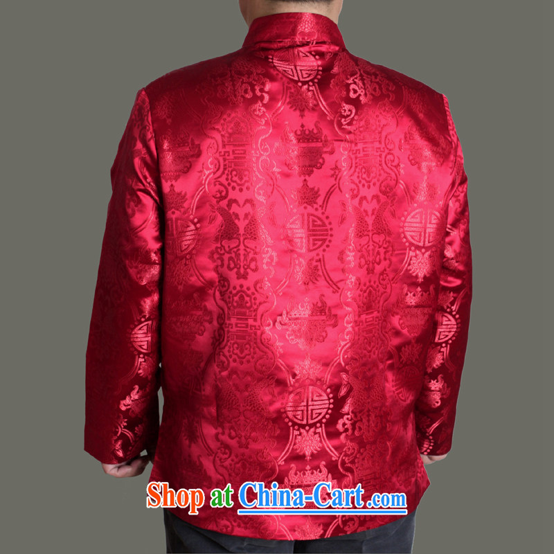 Adam's old 2015 autumn and winter, the male Tang jackets fall in the old life and older persons birthday clothing Y 713 maroon 190, Adam's elderly, shopping on the Internet