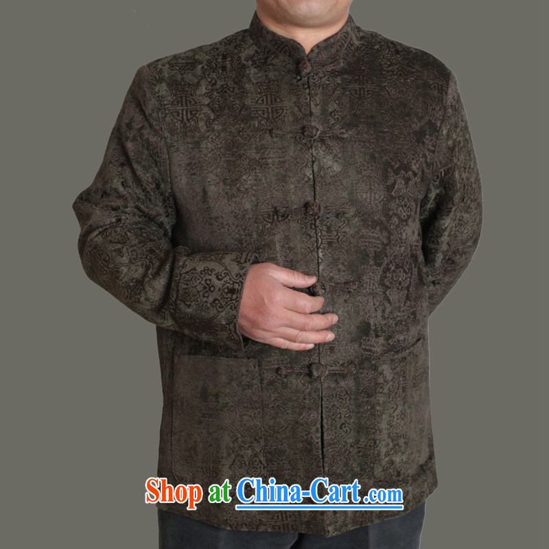 Adam's old 2015 autumn and winter, the male Tang with good men Tang jackets male and middle-aged and older Chinese style autumn middle-aged male Y 722 blue 190, Adam's elderly, shopping on the Internet