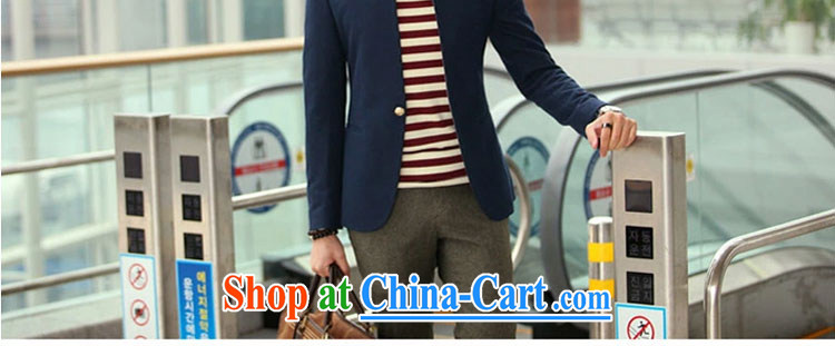 2014 spring New Men's suit jacket and casual beauty, blue collar smock 185/ (XXL) pictures, price, brand platters! Elections are good character, the national distribution, so why buy now enjoy more preferential! Health