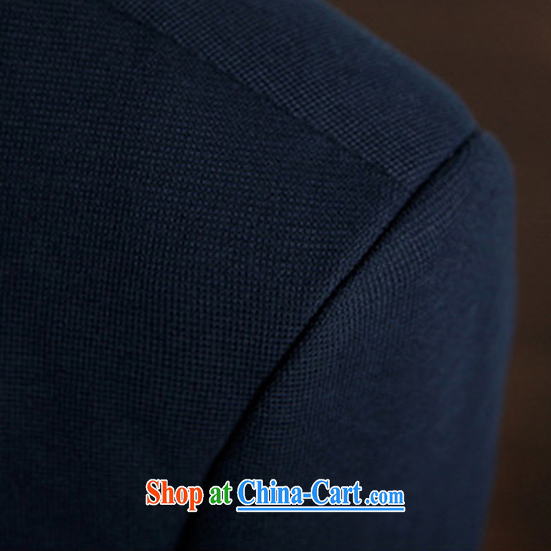 2014 spring New Men's suit jacket and casual beauty, blue collar smock 185/ (XXL), Tsing Paul (JIANQINGBAOLUO), shopping on the Internet