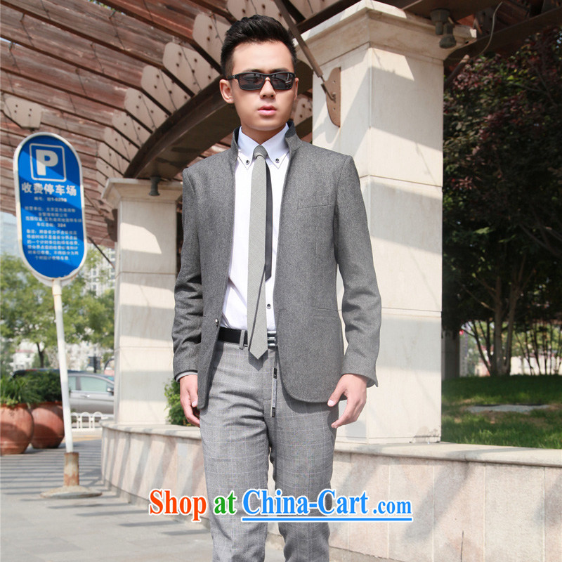 New Products gray jacket men, for casual shirts men's beauty Korean wool Smock is 185_100, XXL_