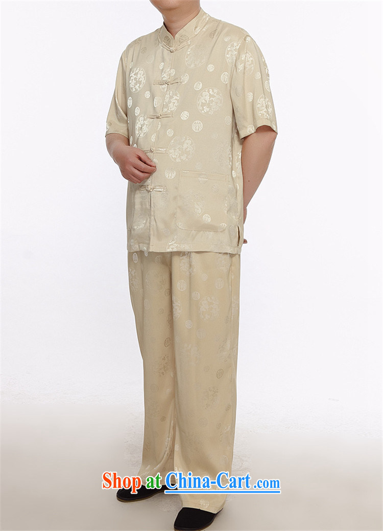 MR HENRY TANG Mount Kit 2015 summer men in older, Tang with relaxed version short sleeve with classical Chinese leisure Chinese male M yellow XL 170 pictures, price, brand platters! Elections are good character, the national distribution, so why buy now enjoy more preferential! Health