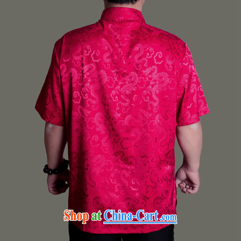 Huge benefit package-summer 15 new upscale men's short-sleeved Chinese T-shirt, men's clothing ethnic clothing father summer China wind male Y Y 0952 190 Gray/single T-shirt, old Adam, shopping on the Internet
