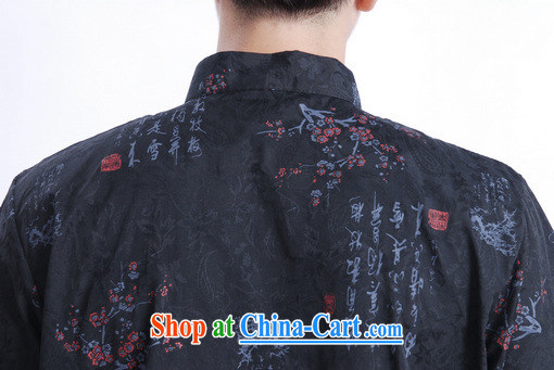 Jing An older Chinese men and summer, for cotton stamp China wind Chinese men short-sleeve larger male M 0022 black 3 XL (180 - 210 ) jack pictures, price, brand platters! Elections are good character, the national distribution, so why buy now enjoy more preferential! Health