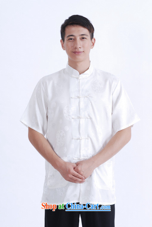 Jing An older Chinese men and summer, for China, Chinese men's short-sleeved larger male M 0015 white XXXL (180 - 210 Jack pictures, price, brand platters! Elections are good character, the national distribution, so why buy now enjoy more preferential! Health
