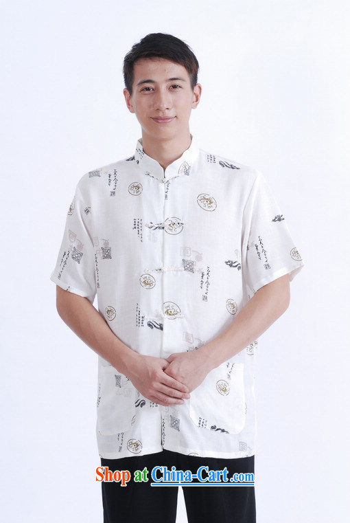 Shanghai, optimize purchase middle-aged and older Chinese men and summer Chinese improved the Chinese men's short-sleeved larger male white XXXL pictures, price, brand platters! Elections are good character, the national distribution, so why buy now enjoy more preferential! Health
