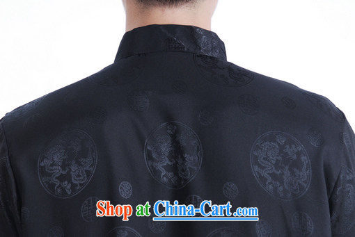 Shanghai, optimize purchase middle-aged and older Chinese men and summer Chinese improved Chinese men's short-sleeved larger male black XXXL pictures, price, brand platters! Elections are good character, the national distribution, so why buy now enjoy more preferential! Health