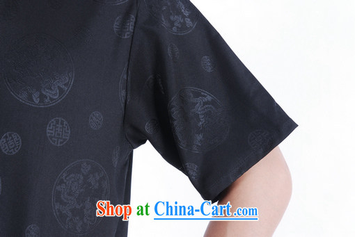 Shanghai, optimize purchase middle-aged and older Chinese men and summer Chinese improved Chinese men's short-sleeved larger male black XXXL pictures, price, brand platters! Elections are good character, the national distribution, so why buy now enjoy more preferential! Health