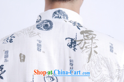 Shanghai, optimize purchase middle-aged and older Chinese men and summer Chinese improved Chinese men's short-sleeved larger male M 0005 Chinese dragon white XXXL recommendations 180 - 195 Jack pictures, price, brand platters! Elections are good character, the national distribution, so why buy now enjoy more preferential! Health
