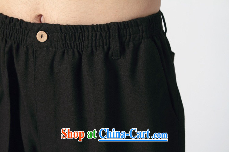 Jing An spring and summer with Chinese men's trousers Elasticated waist cotton Ma Ethnic Wind has been the trousers short pants K 2350 - 15 black pants XXL (recommendations 160 - 175 jack) pictures, price, brand platters! Elections are good character, the national distribution, so why buy now enjoy more preferential! Health