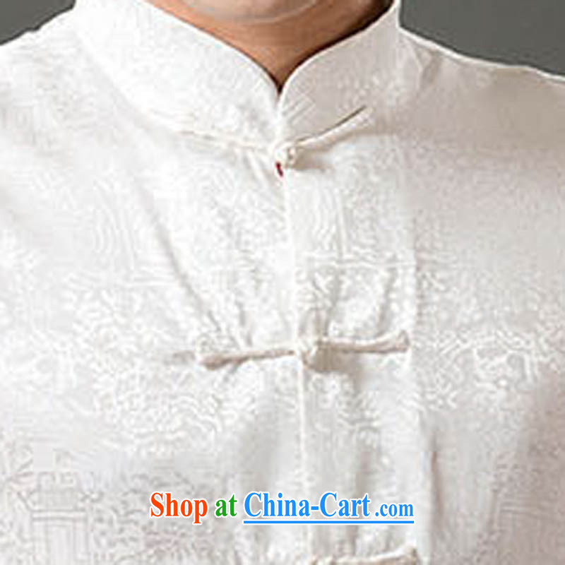 and mobile phone line China wind in view older men's short-sleeved Kit ethnic wind Tang is short-sleeve package cynosure serving morning Tai Chi practice short-sleeved Kit beige XXXL/190, and mobile phone line (gesaxing), and on-line shopping