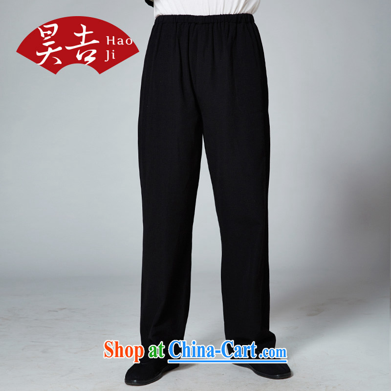 Hao, 2014 new summer wear, older men short pants a purely manual old dad napped with long pants black 190, Ho-gil, shopping on the Internet