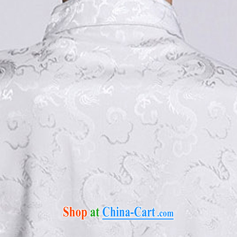 and mobile phone line, genuine summer auspicious cloud men's short-sleeved T-shirt China wind men, short-sleeved T-shirt exclusive and comfortable auspicious cloud short-sleeved Chinese White XXXL/190, and mobile phone line (gesaxing), and, on-line shoppi