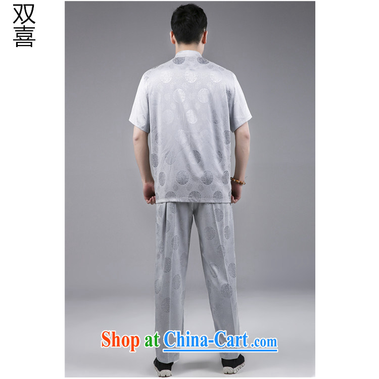 Men's Chinese Kit 2015 short-sleeved men's China wind national service, older Chinese Kit Tang in older men and short sleeve with white 185 pictures, price, brand platters! Elections are good character, the national distribution, so why buy now enjoy more preferential! Health