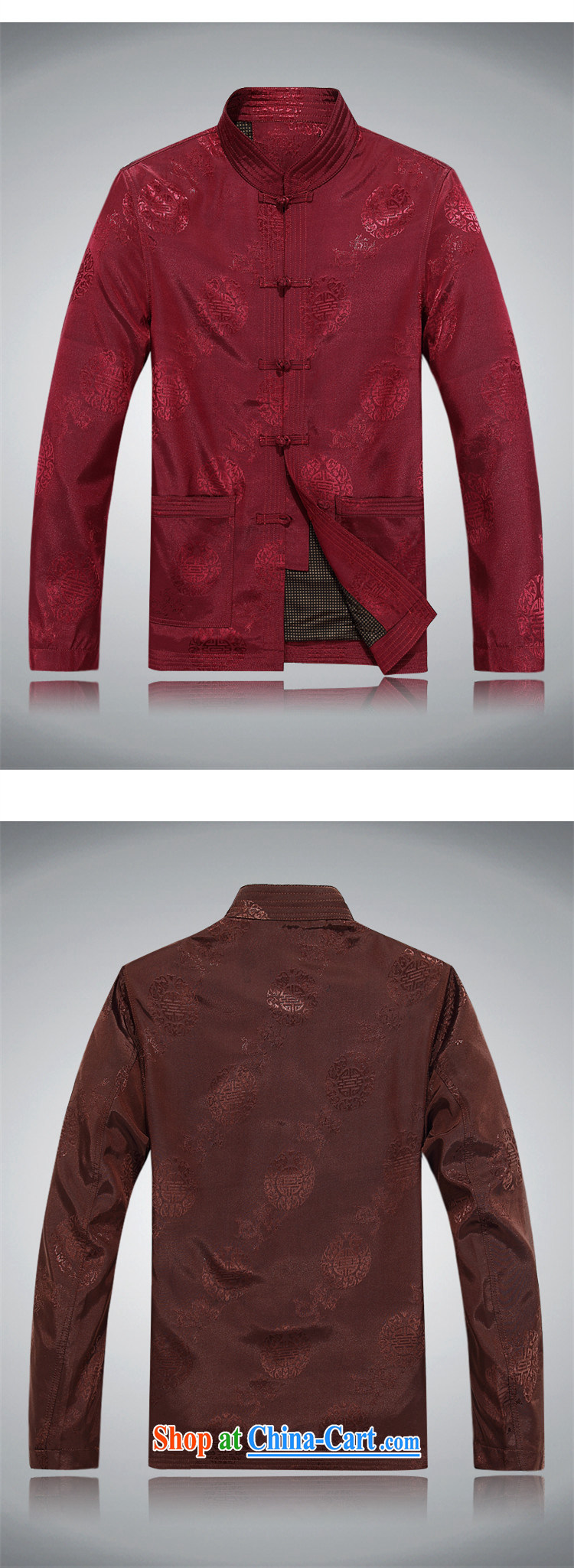 The chestnut mouse Tang fitted jacket with autumn Men/older/, Chinese men and long-sleeved T-shirt men's spring men's Tang red Shuangxi Tang fitted jacket red M/170 pictures, price, brand platters! Elections are good character, the national distribution, so why buy now enjoy more preferential! Health
