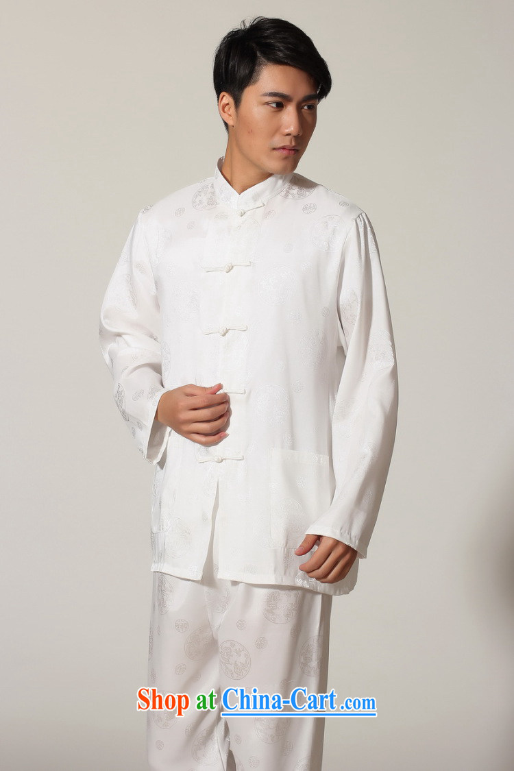 Jing An older Chinese men and spring and summer, for silk long-sleeved Kit Chinese men kung fu Kit Tai Chi uniforms M 0050 - C wine red M (100 - 120 ) jack pictures, price, brand platters! Elections are good character, the national distribution, so why buy now enjoy more preferential! Health