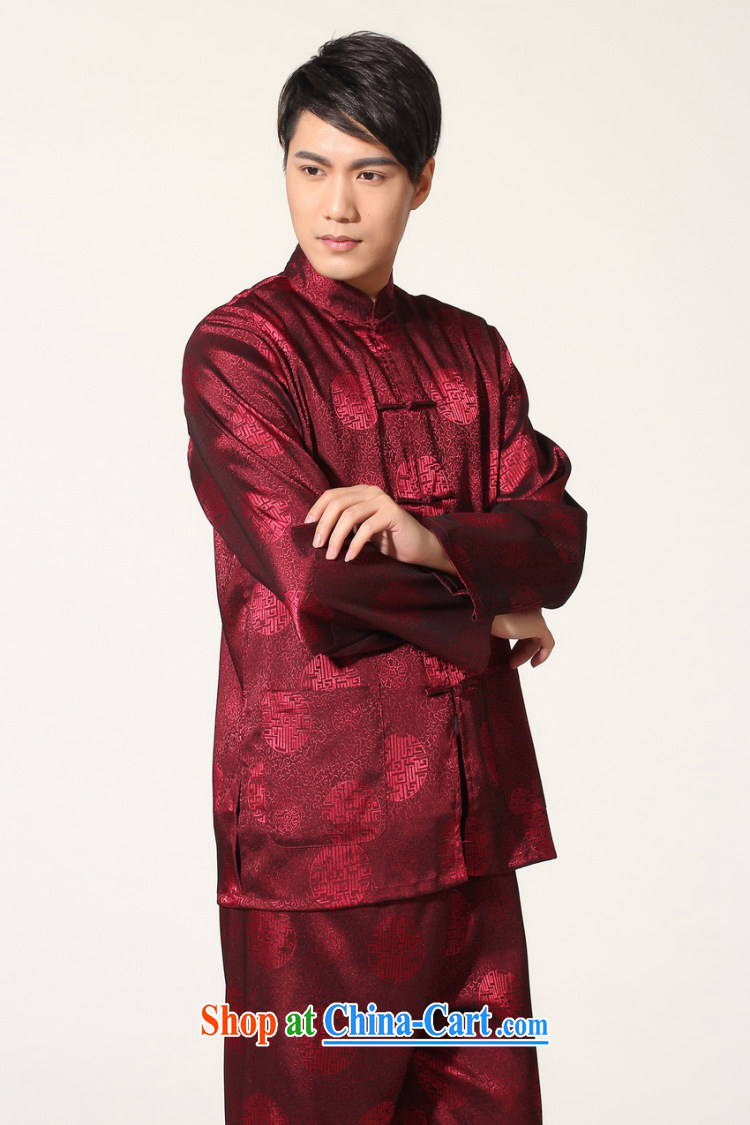 Jing An older Chinese men and spring and summer, for silk long-sleeved Kit Chinese men kung fu Kit Tai Chi uniforms M 0049 - B, Cyan L (recommendations 125 - 140 jack) pictures, price, brand platters! Elections are good character, the national distribution, so why buy now enjoy more preferential! Health