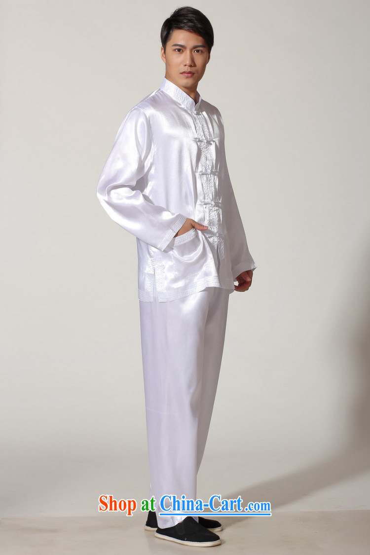 Jing An older Chinese men's spring and summer, for silk long-sleeved Kit Chinese men kung fu Kit Tai Chi uniforms QB M 146 3012, Cyan XXL (180 - 210 ) jack pictures, price, brand platters! Elections are good character, the national distribution, so why buy now enjoy more preferential! Health