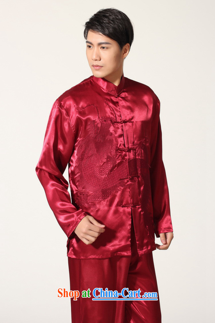 Shanghai, optimizing Pre-IPO Share Option Scheme, elderly Chinese men's Chinese improved, for silk embroidered Chinese dragon Tai Chi uniforms the code men's kung fu M 0013 wine red XXL recommendations 180 - 210 Jack pictures, price, brand platters! Elections are good character, the national distribution, so why buy now enjoy more preferential! Health
