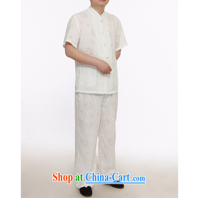 Men's short-sleeved Tang mounted units the Commission included in the kit Older ethnic Han-chinese summer smock male and linen clothes round nylon case with white 175/2 XL pictures, price, brand platters! Elections are good character, the national distribution, so why buy now enjoy more preferential! Health