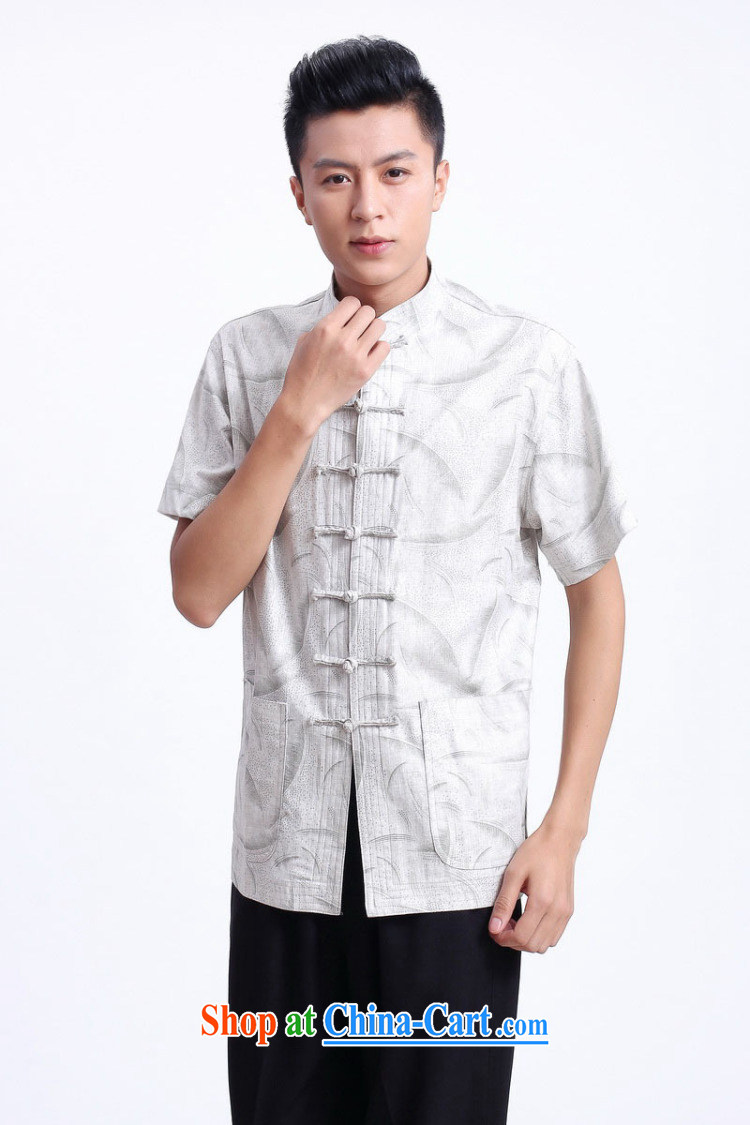 Floor is floor male summer, new short-sleeved Chinese male Chinese improved smock breathable absorbent linen collar, ethnic Chinese men - 1 white XXXL pictures, price, brand platters! Elections are good character, the national distribution, so why buy now enjoy more preferential! Health