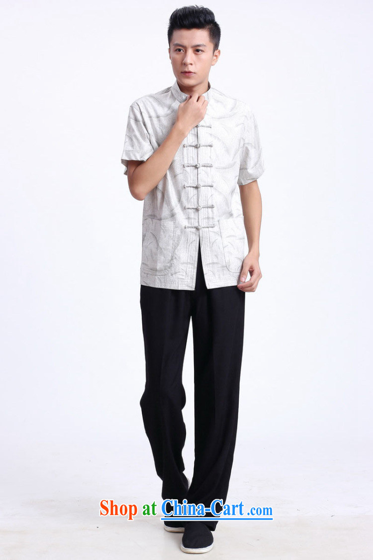 Floor is floor male summer, new short-sleeved Chinese male Chinese improved smock breathable absorbent linen collar, ethnic Chinese men - 1 white XXXL pictures, price, brand platters! Elections are good character, the national distribution, so why buy now enjoy more preferential! Health