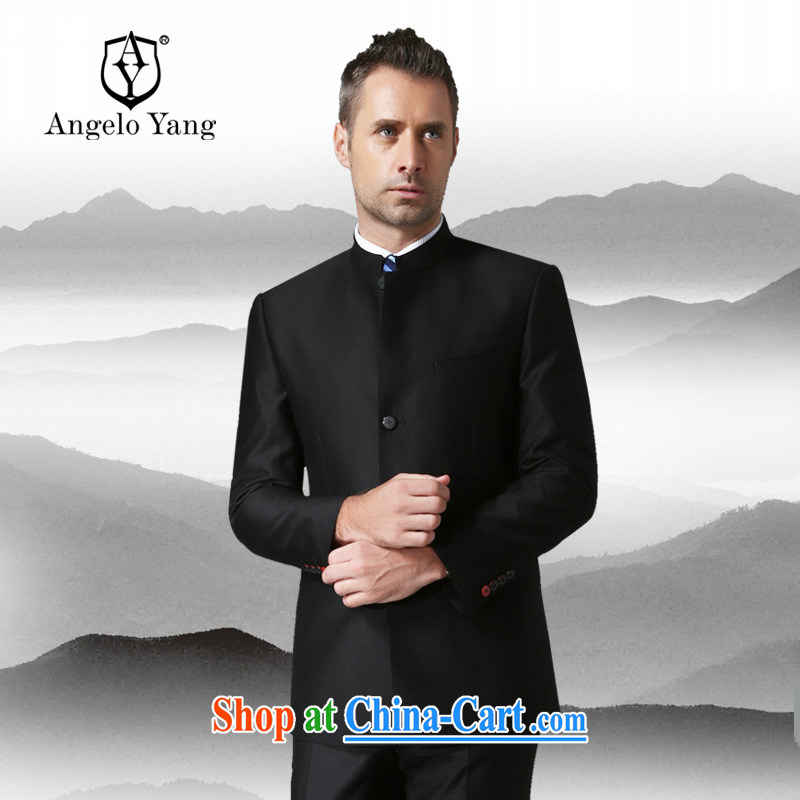 The speakers  Solomon ANGELOYANG delivery smock China wind beauty wore a black Tang black XL_180 A