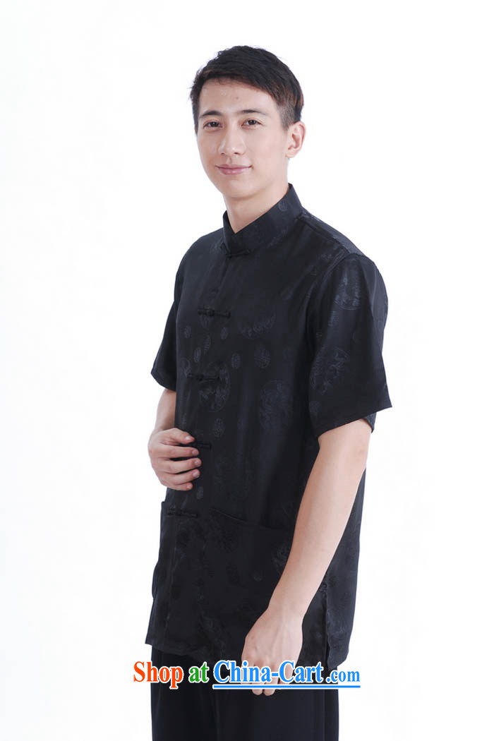Ko Yo vines into exciting and 2015 men's summer 9 has the disc buckle older male Tang with short-sleeve men's national dress casual Tang black XXXL pictures, price, brand platters! Elections are good character, the national distribution, so why buy now enjoy more preferential! Health