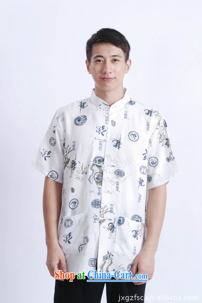 Ko Yo vines into colorful 2015 men's summer cotton the tray snaps, in older male Tang is short-sleeved men's national dress casual Chinese M 0008 white XXXL pictures, price, brand platters! Elections are good character, the national distribution, so why buy now enjoy more preferential! Health