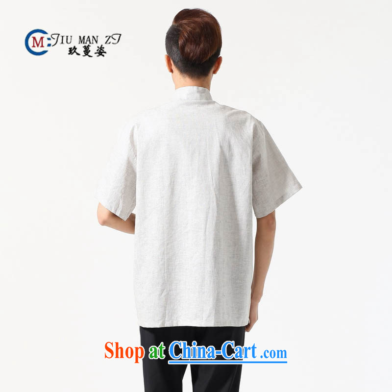 Ko Yo vines into colorful 2015 summer cotton the commission is deducted, in older men and the Tang with a short-sleeved men's national dress casual Tang replace M 0051 m White XXXL, capital city sprawl, shopping on the Internet