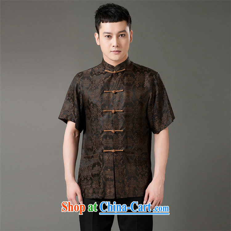 Yan Shu in older men and the Chinese National wind leisure T-shirt the incense cloud yarn, short-sleeved retro-snap loose jogging service round-hi 3XL pictures, price, brand platters! Elections are good character, the national distribution, so why buy now enjoy more preferential! Health