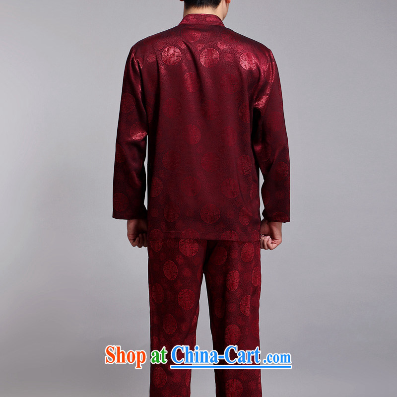Sureyou men's spring new men Tang on the older Chinese Tang with emulation, long-sleeved round-hi 3-Color optional China wind promotional red 165, the British Mr Rafael Hui (sureyou), online shopping